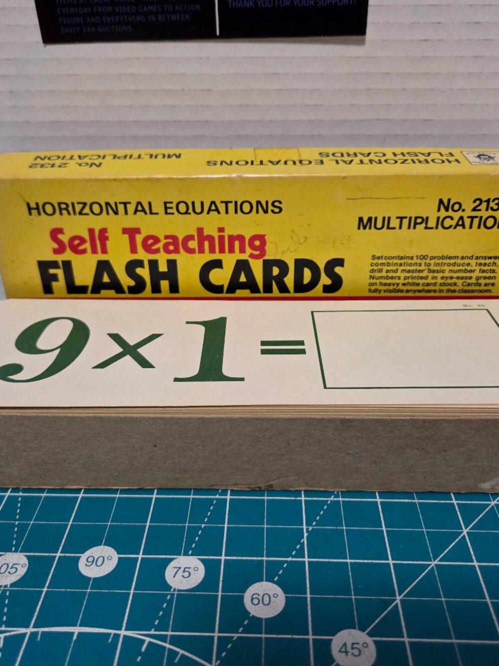 KENWORTHY Self-Teaching Multiplication Flash Cards #2131 Vertical Equation VTG